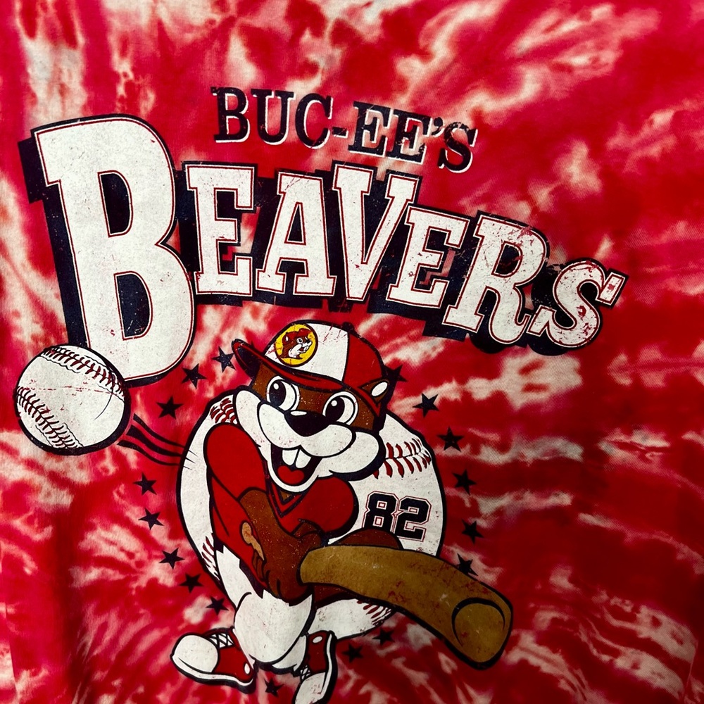 Buc-ee's Red Tie-Dye T-Shirt 2XL